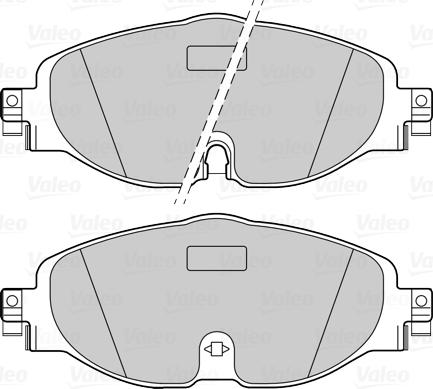 Valeo 302271 - Тормозные колодки, дисковые, комплект avtokuzovplus.com.ua