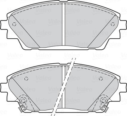 Valeo 302285 - Тормозные колодки, дисковые, комплект avtokuzovplus.com.ua