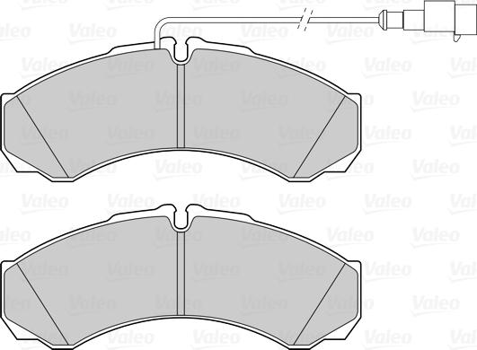 Valeo 302291 - Гальмівні колодки, дискові гальма autocars.com.ua