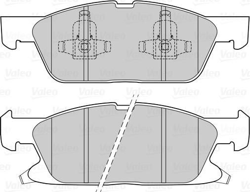 Valeo 302311 - Гальмівні колодки, дискові гальма autocars.com.ua