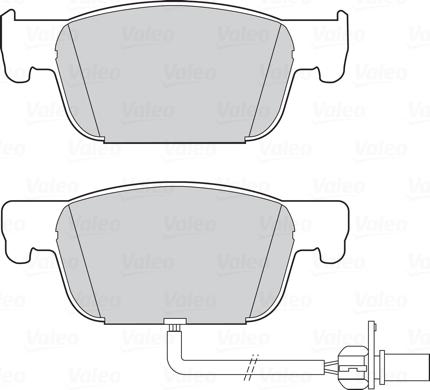 Valeo 302320 - Гальмівні колодки, дискові гальма autocars.com.ua