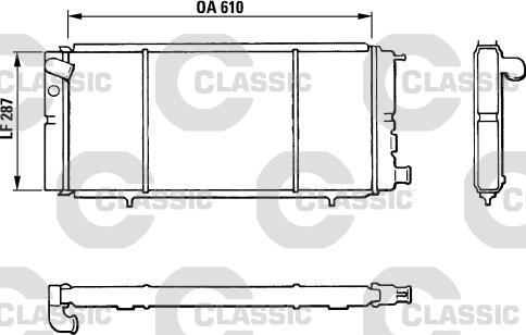 Valeo 310827 - Радіатор, охолодження двигуна autocars.com.ua