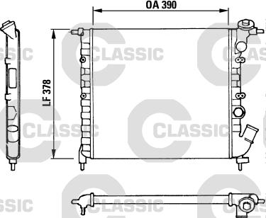 Valeo 316655 - Радіатор, охолодження двигуна autocars.com.ua