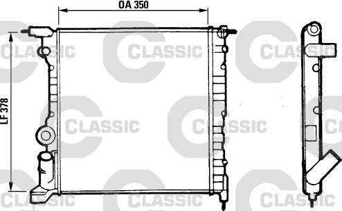 Valeo 316656 - Радіатор, охолодження двигуна autocars.com.ua