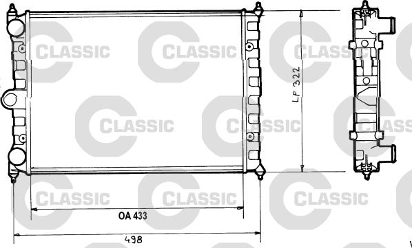 Valeo 316703 - Радіатор, охолодження двигуна autocars.com.ua