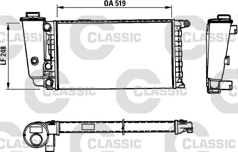 Valeo 316707 - Радіатор, охолодження двигуна autocars.com.ua