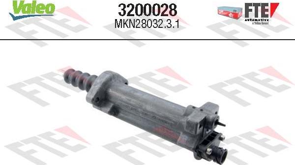 VALEO 3200028 - Робочий циліндр, система зчеплення autocars.com.ua