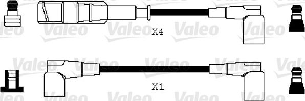 Valeo 346070 - Комплект проводов зажигания autodnr.net