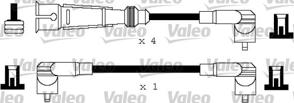 Valeo 346117 - Комплект проводов зажигания avtokuzovplus.com.ua