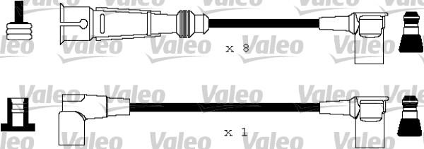 Valeo 346143 - Комплект проводов зажигания avtokuzovplus.com.ua