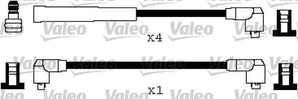 VALEO 346195 - Комплект проводів запалювання autocars.com.ua