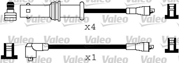 Valeo 346208 - Комплект проводов зажигания avtokuzovplus.com.ua