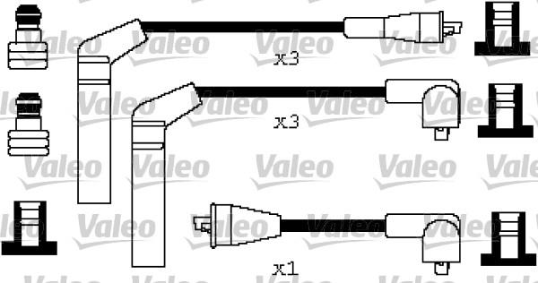 Valeo 346255 - Комплект проводов зажигания avtokuzovplus.com.ua