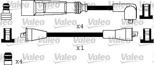 Valeo 346387 - Комплект проводов зажигания avtokuzovplus.com.ua