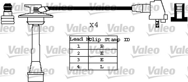 Valeo 346419 - Комплект проводов зажигания avtokuzovplus.com.ua