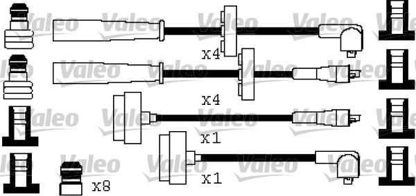 Valeo 346521 - Комплект проводів запалювання autocars.com.ua