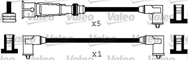 Valeo 346571 - Комплект проводов зажигания avtokuzovplus.com.ua