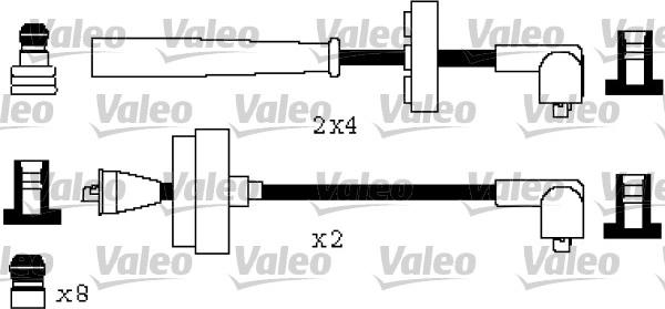 Valeo 346582 - Комплект проводів запалювання autocars.com.ua