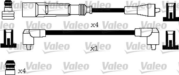 Valeo 346623 - Комплект проводов зажигания avtokuzovplus.com.ua
