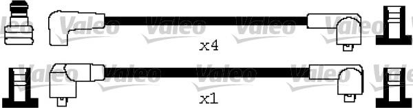 VALEO 346627 - Комплект проводів запалювання autocars.com.ua