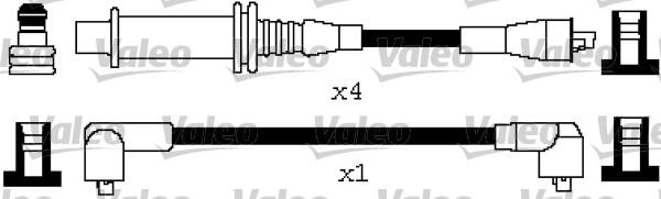 Valeo 346648 - Комплект проводов зажигания avtokuzovplus.com.ua