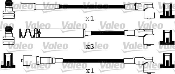 Valeo 346669 - Комплект проводов зажигания avtokuzovplus.com.ua