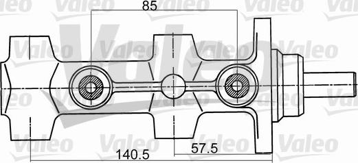 Valeo 402061 - Главный тормозной цилиндр avtokuzovplus.com.ua