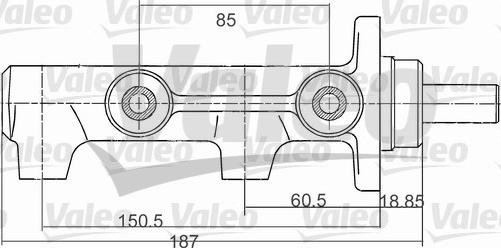 Valeo 350712 - Головний гальмівний циліндр autocars.com.ua