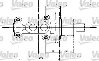 Valeo 350821 - Главный тормозной цилиндр avtokuzovplus.com.ua