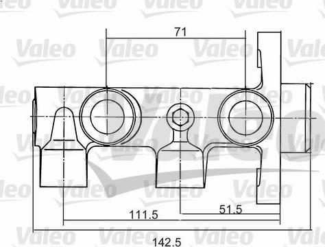 Valeo 350823 - Головний гальмівний циліндр autocars.com.ua