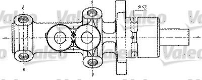 Valeo 402227 - Головний гальмівний циліндр autocars.com.ua