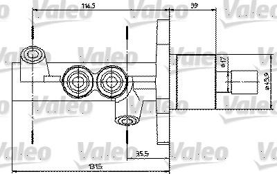 Valeo 402314 - Главный тормозной цилиндр avtokuzovplus.com.ua