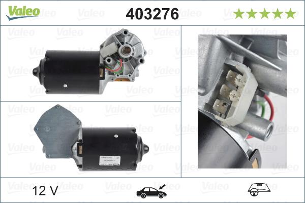 VALEO 403276 - Двигун склоочисника autocars.com.ua