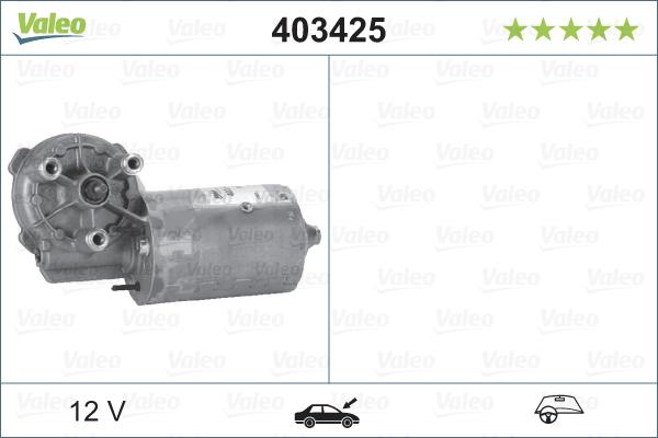 Valeo 403425 - Двигун склоочисника autocars.com.ua