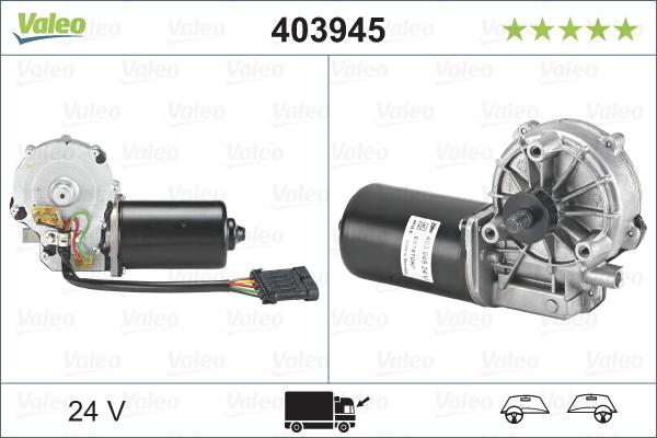 VALEO 403945 - Двигун склоочисника autocars.com.ua