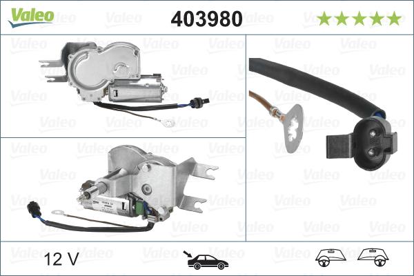 VALEO 403980 - Двигун склоочисника autocars.com.ua