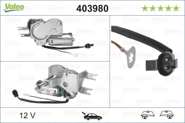 Valeo 403980 - Двигун склоочисника autocars.com.ua