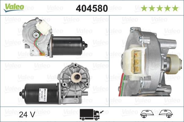 VALEO 404580 - Двигун склоочисника autocars.com.ua