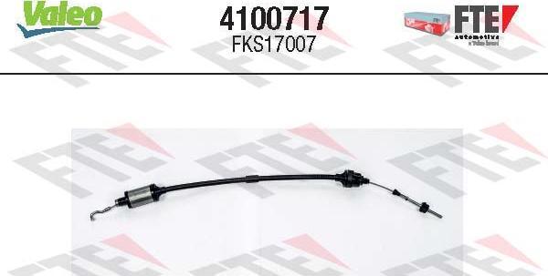 VALEO 4100717 - Трос, управління зчепленням autocars.com.ua