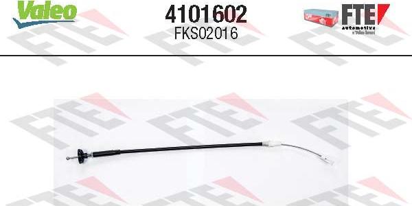 VALEO 4101602 - Трос, управління зчепленням autocars.com.ua