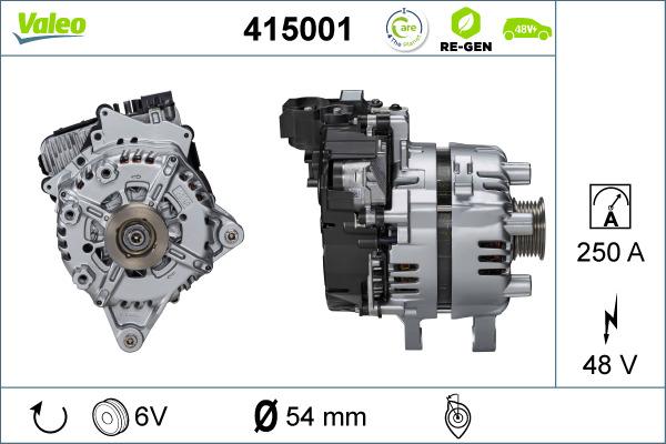 Valeo 415001 - Пусковий генератор autocars.com.ua