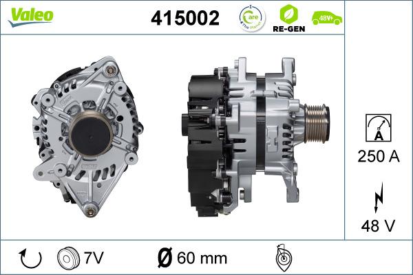 Valeo 415002 - Пусковой генератор avtokuzovplus.com.ua