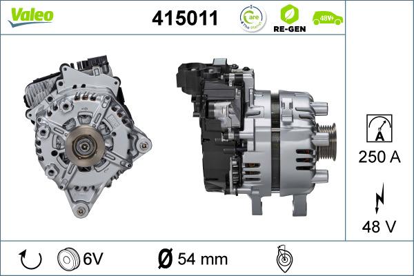 Valeo 415011 - Пусковий генератор autocars.com.ua