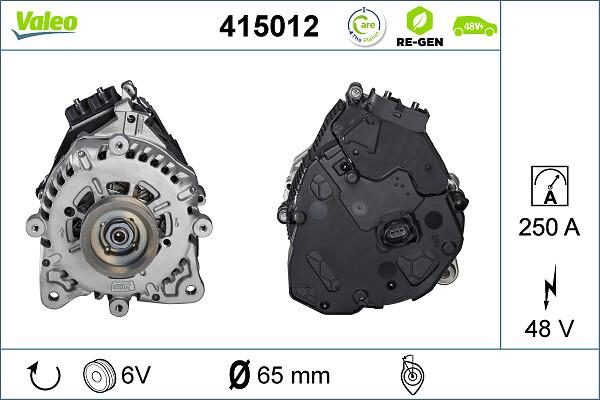 VALEO 415012 - Пусковий генератор autocars.com.ua