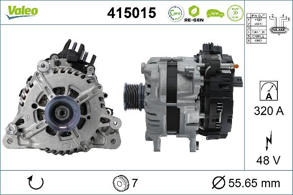 VALEO 415015 - Пусковий генератор autocars.com.ua