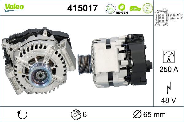 VALEO 415017 - Пусковий генератор autocars.com.ua