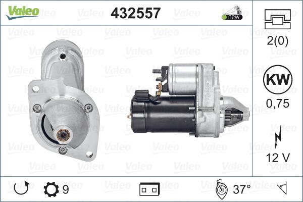 Valeo 432557 - Стартер autodnr.net