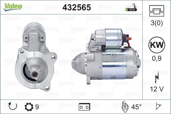 Valeo 432565 - Стартер avtokuzovplus.com.ua