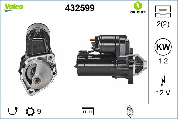 VALEO 432599 - Стартер autocars.com.ua