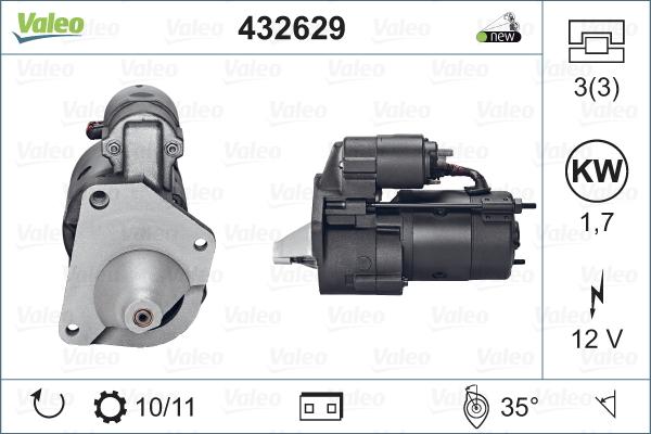 Valeo 432629 - Стартер autodnr.net